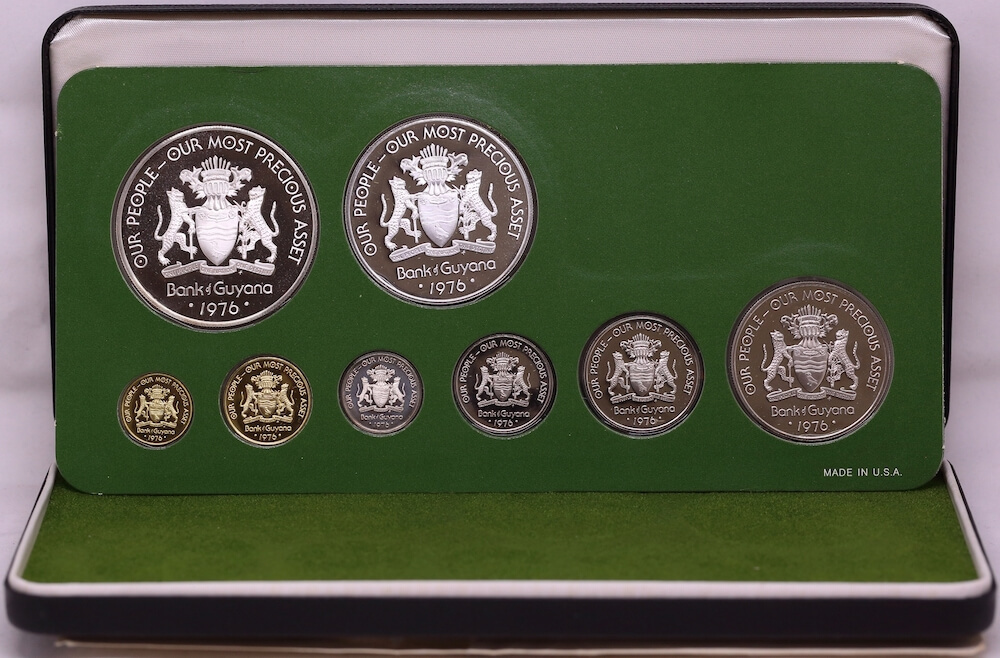 Guyana 1976 Silver Proof Coin Set product image