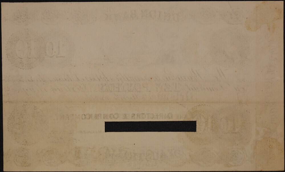 Union Bank of Australia (Nelson) 1882 10 Pound Unissued Printer's Proof P# S.358 good EF product image