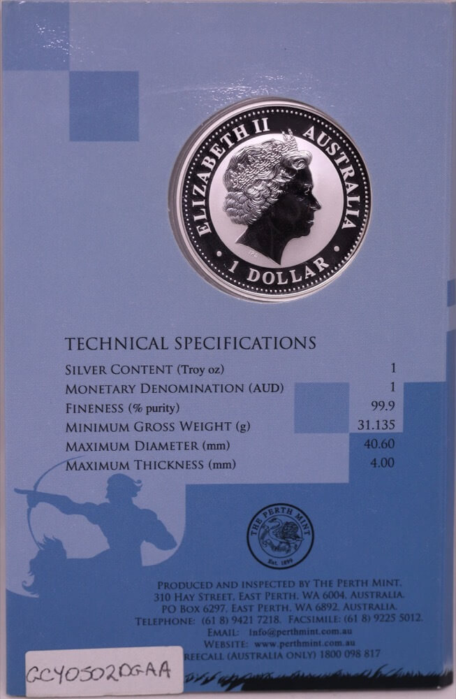 2005 Silver 1oz Privy Mark Uncirculated Zodiac Leo product image