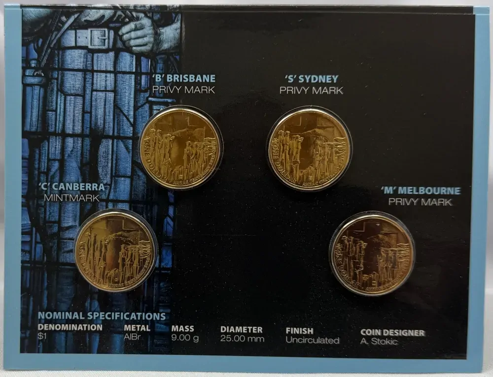 2015 4 Coin Privy Mark Set ANZAC Centenary product image