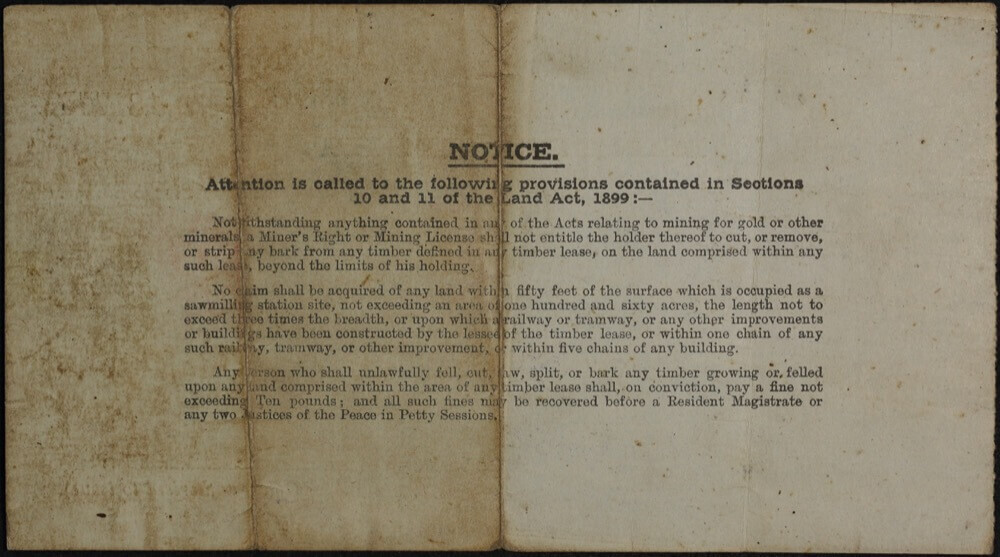 Western Australia Miner's Right 1922 Meekatharra product image