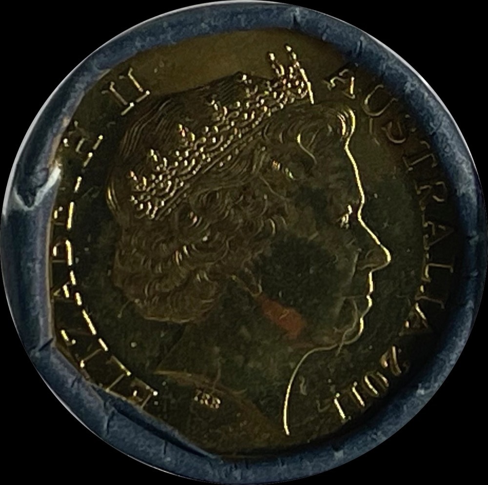 2011 One Dollar Coin Mint Roll CHOGM Perth - Heads / Tails product image