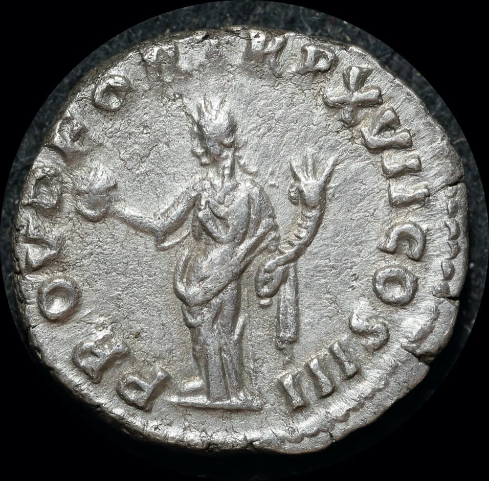 Ancient Rome (Imperial) 162 ~ 163 AD Marcus Aurelius Silver Denarius Providentia RIC III 69 EF