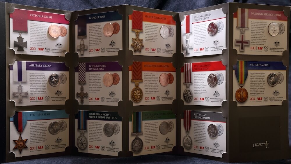 2017 14 Coin Set Legends of the ANZACS Complete in Folder