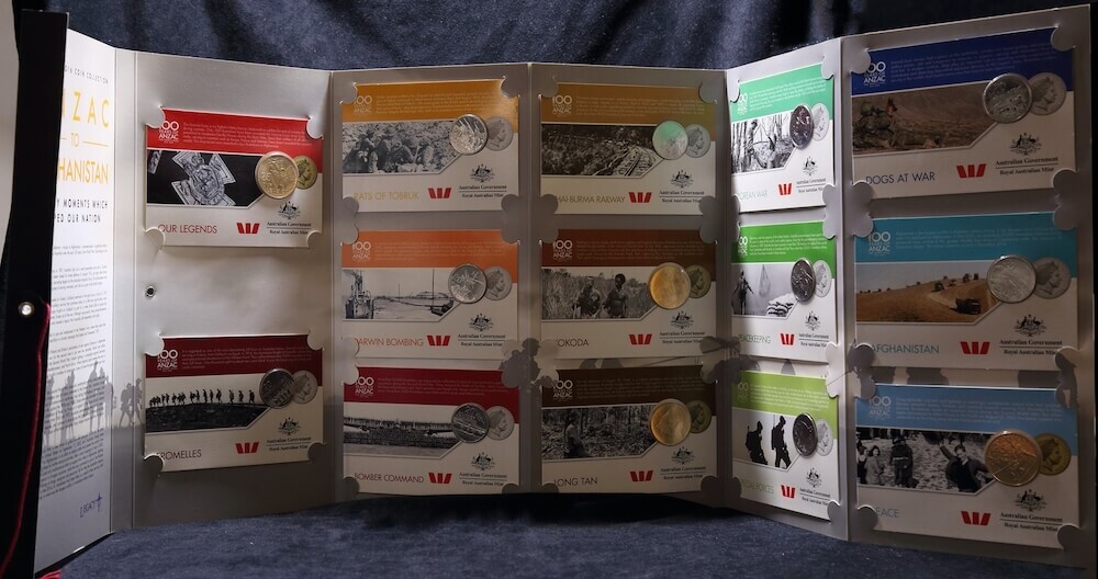 2016 14 Coin Set - Anzac to Afghanistan Complete in Folder product image