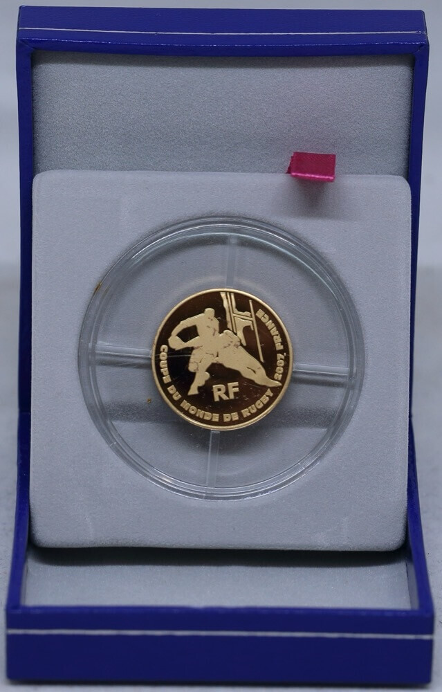 France 2007 Gold 10 Euro KM# 1485 Rugby World Cup product image
