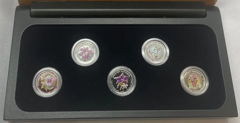 2006-2008 Platinum 1/10ozt Five Coin Sets Discover Australia