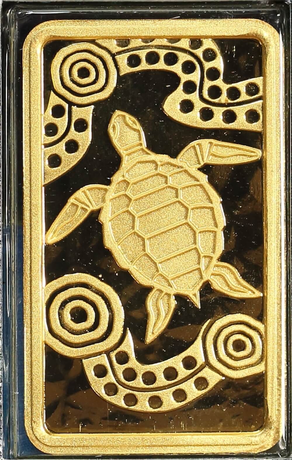 2008 Gold 5 Grams Rectangular Coin Turtle Dreaming product image