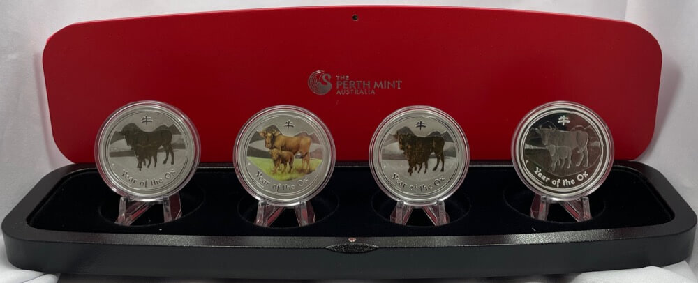 2009 Silver Three Coin Proof Set Year of the Ox Australian Lunar Series II product image