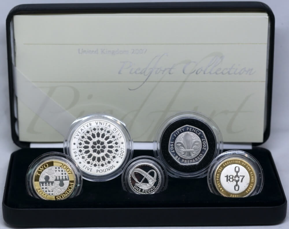 United Kingdom 2007 Silver Piedfort Proof Coin Collection product image
