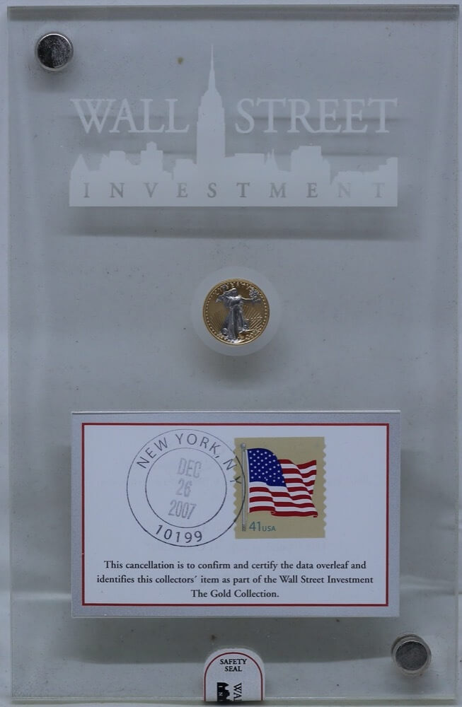 USA 2007 Gold 1/10ozt Liberty Coin Wall Street Investment Collection  product image