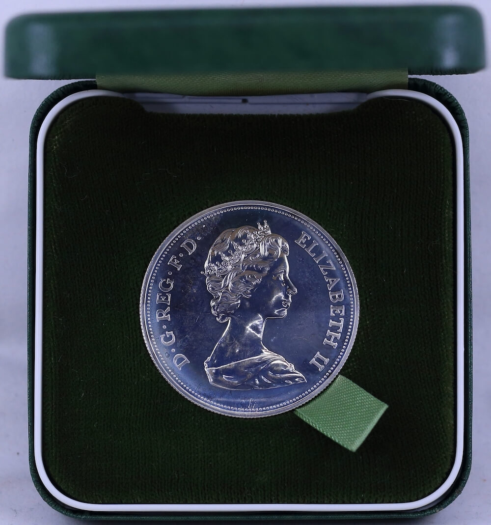 1972 Silver 25 Pence Coin Royal Wedding In Case product image