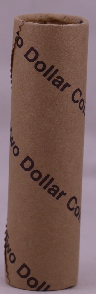 2014 Coloured 2 Dollar Coin Mint Roll Coloured Remembrance Tails / Tails