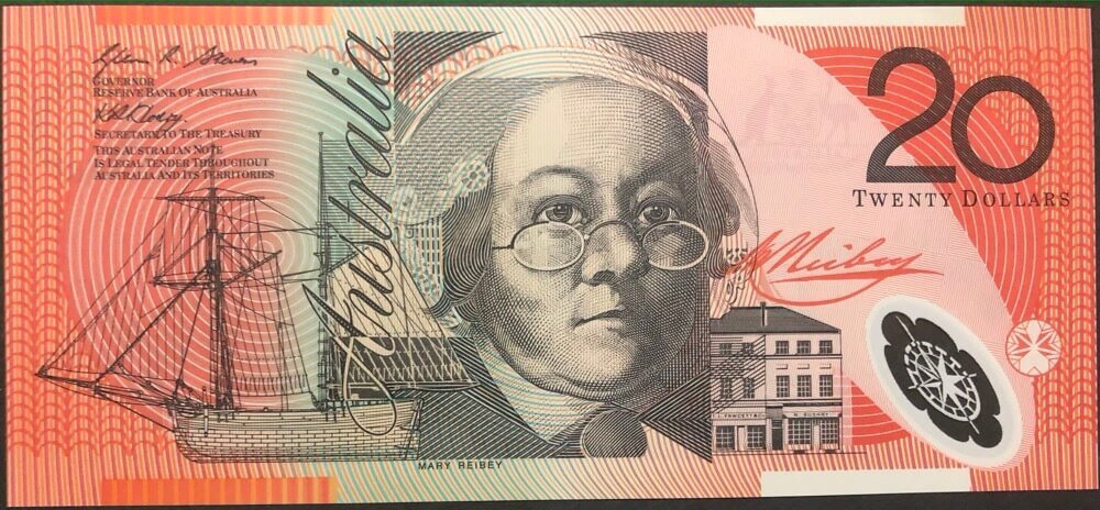 2008 $20 Note Stevens/Henry First Prefix R421bF Uncirculated