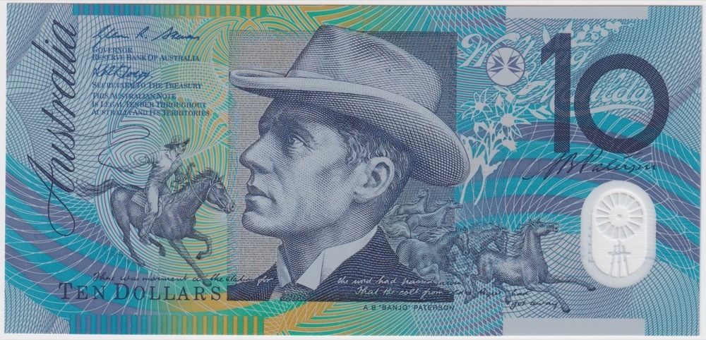 2007 $10 Note Stevens/Henry AA07 First Prefix R321aF Uncirculated