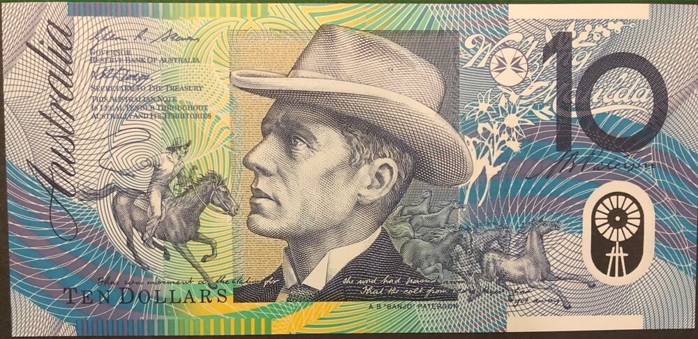 2008 $10 Note Stevens/Henry AA08 First Prefix 321bF Uncirculated