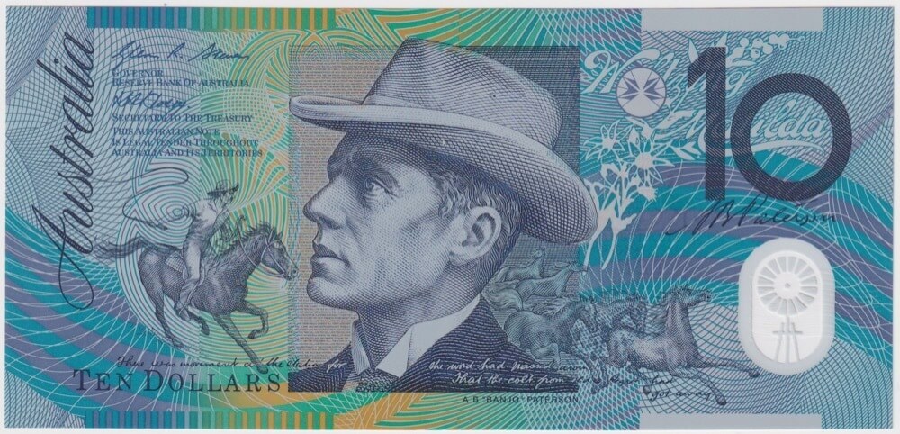 2008 $10 Note Stevens/Henry DF08 Last Prefix 321bL Uncirculated