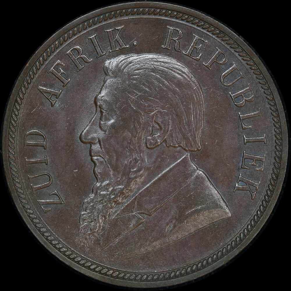 South Africa 1898 Copper Penny KM#2 Uncirculated product image