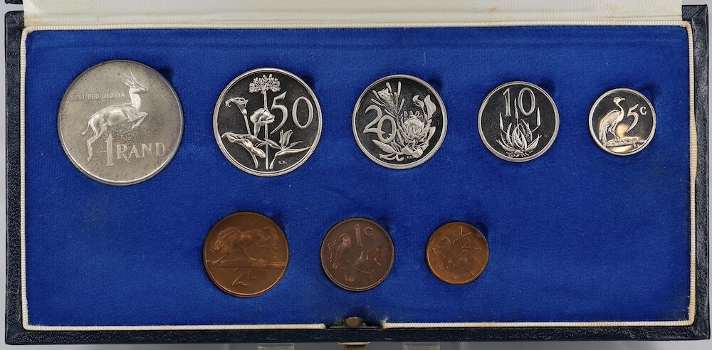 South Africa 1975  Short Proof Coin Set KM# PS94 FDC product image