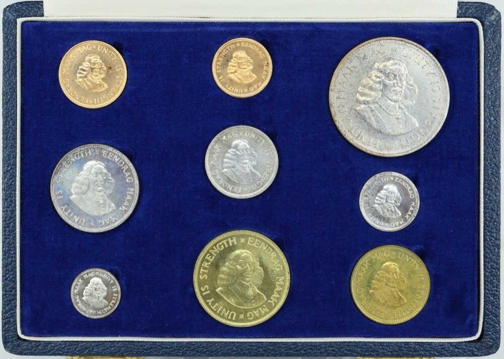 South Africa 1961  Long Proof Coin Set KM# PS50 FDC product image