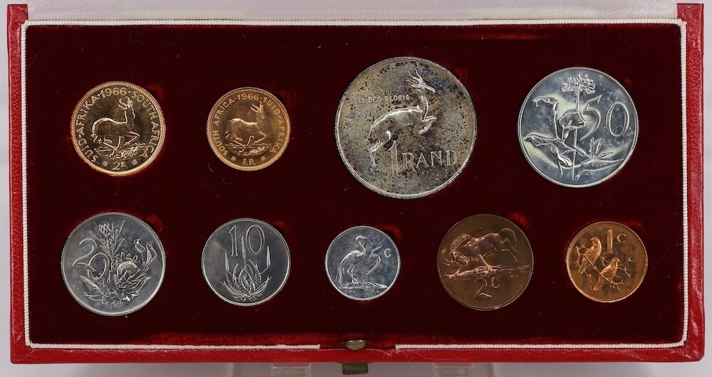 South Africa 1966 Long Proof Coin Set KM# PS66 FDC product image