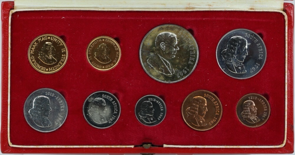 South Africa 1967 Long Proof Coin Set KM# PS69 FDC product image