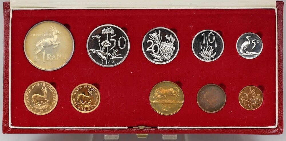 South Africa 1976 Long Proof Coin Set KM# PS96 FDC product image