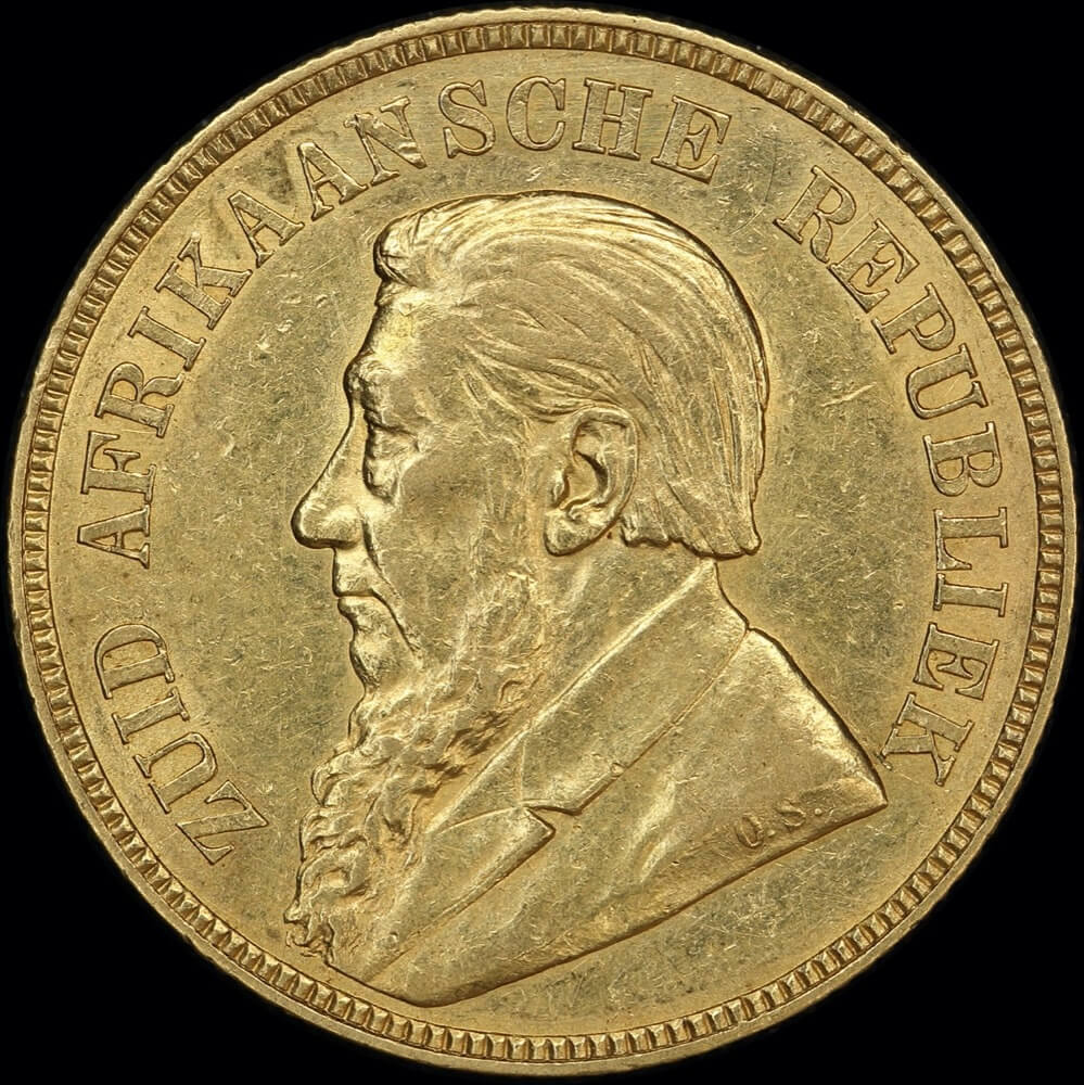 South Africa 1892 Gold Pond KM# 10.1 good EF product image