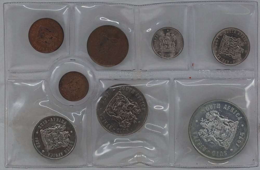 South Africa 1975 Uncirculated Mint Coin Set KM# MS12 Uncirculated product image