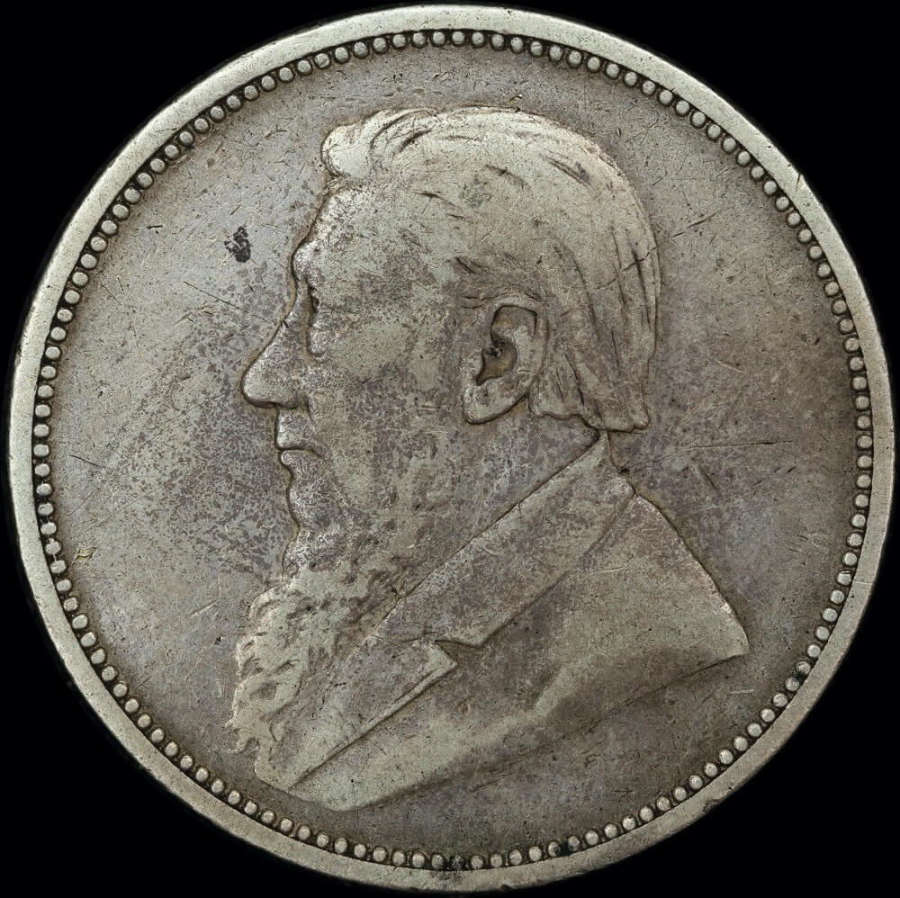 South Africa 1893 Silver 2 Shillings KM# 6 Fine product image