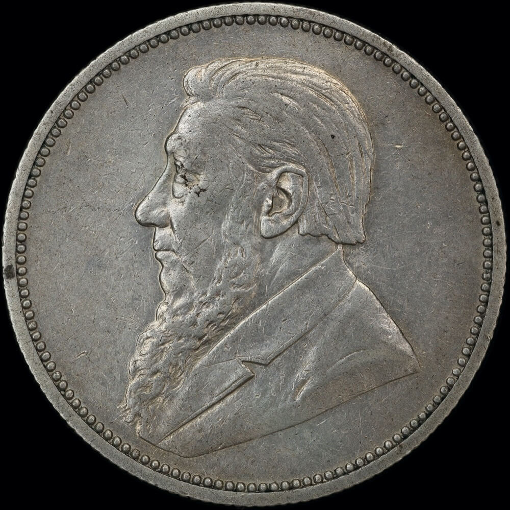 South Africa 1894 Silver 2 Shillings KM# 6 Very Fine product image