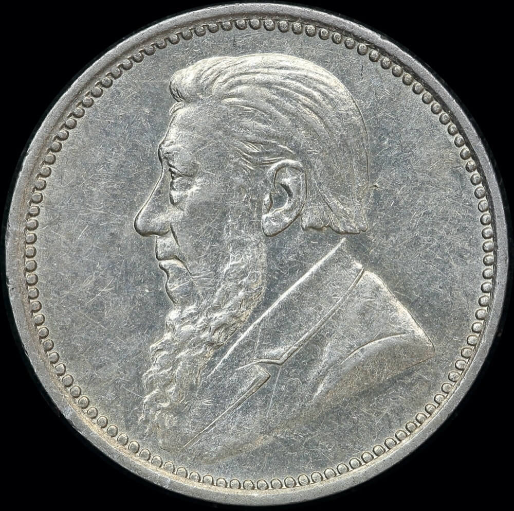 South Africa 1897 Silver Threepence KM# 3 Uncirculated product image