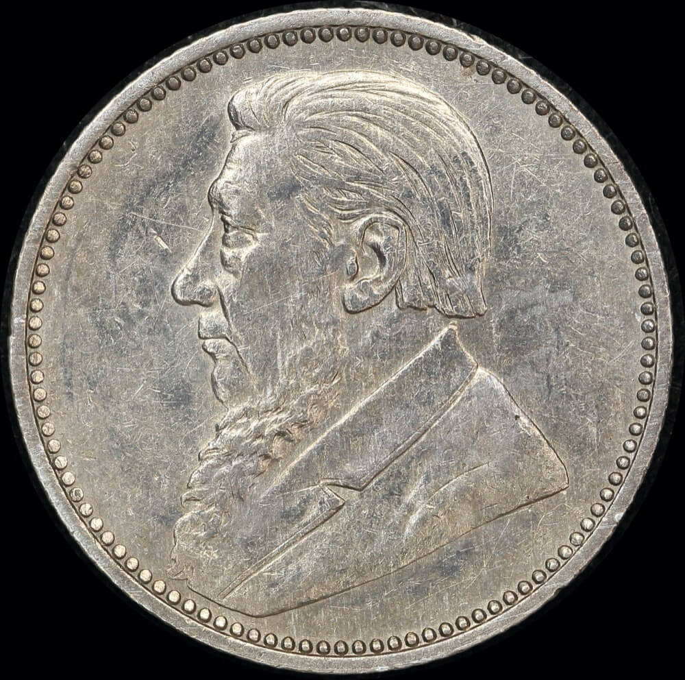 South Africa 1897 Silver Sixpence KM# 4 about Unc product image