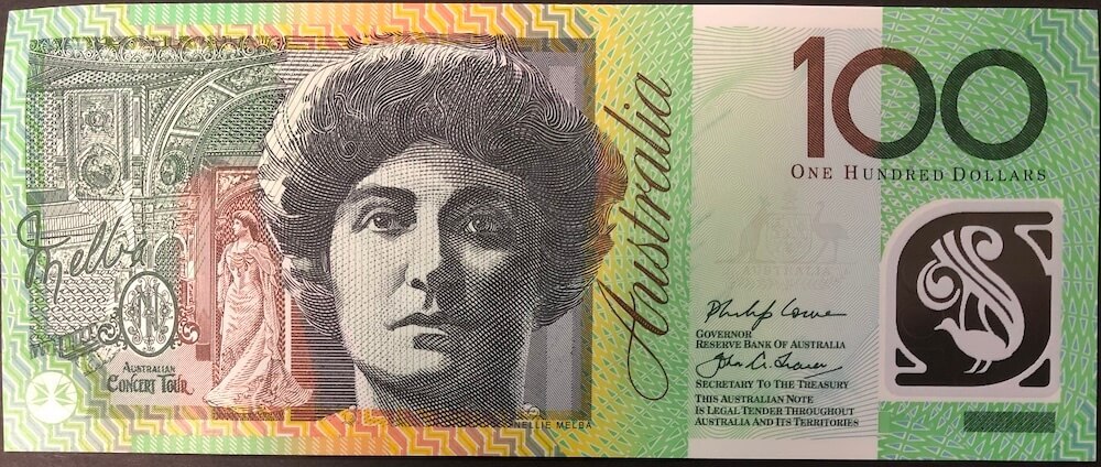 2017 $100 Note Lowe / Fraser AA17 First Prefix R625F Uncirculated