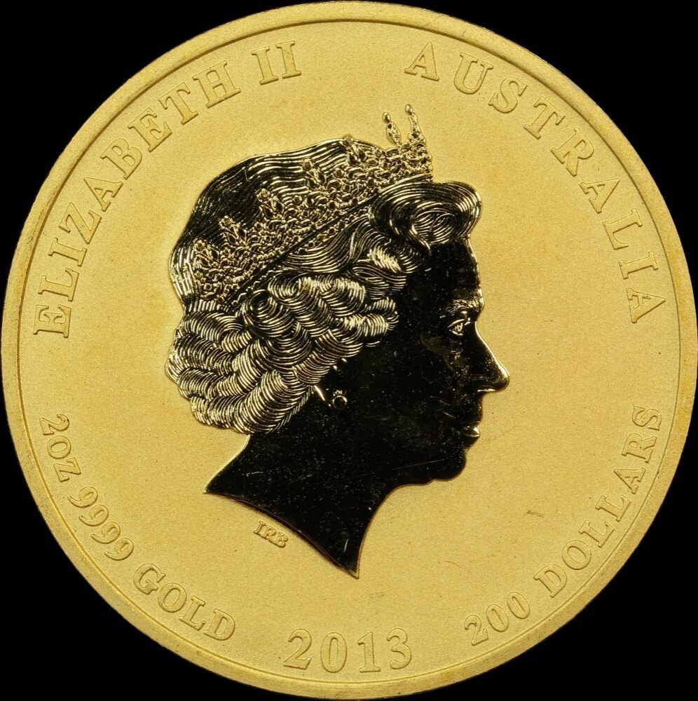 2013 Gold Lunar Two Ounce Specimen Coin Series II Snake product image