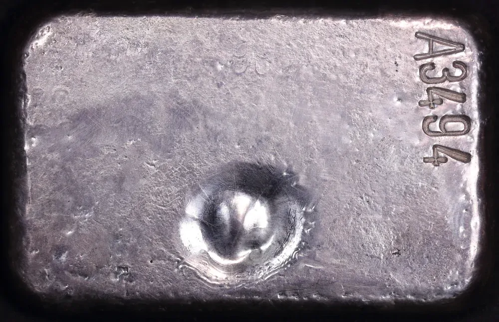 Perth Mint Silver Ten Ounce Cast Vintage Ingot 99.99% Pure