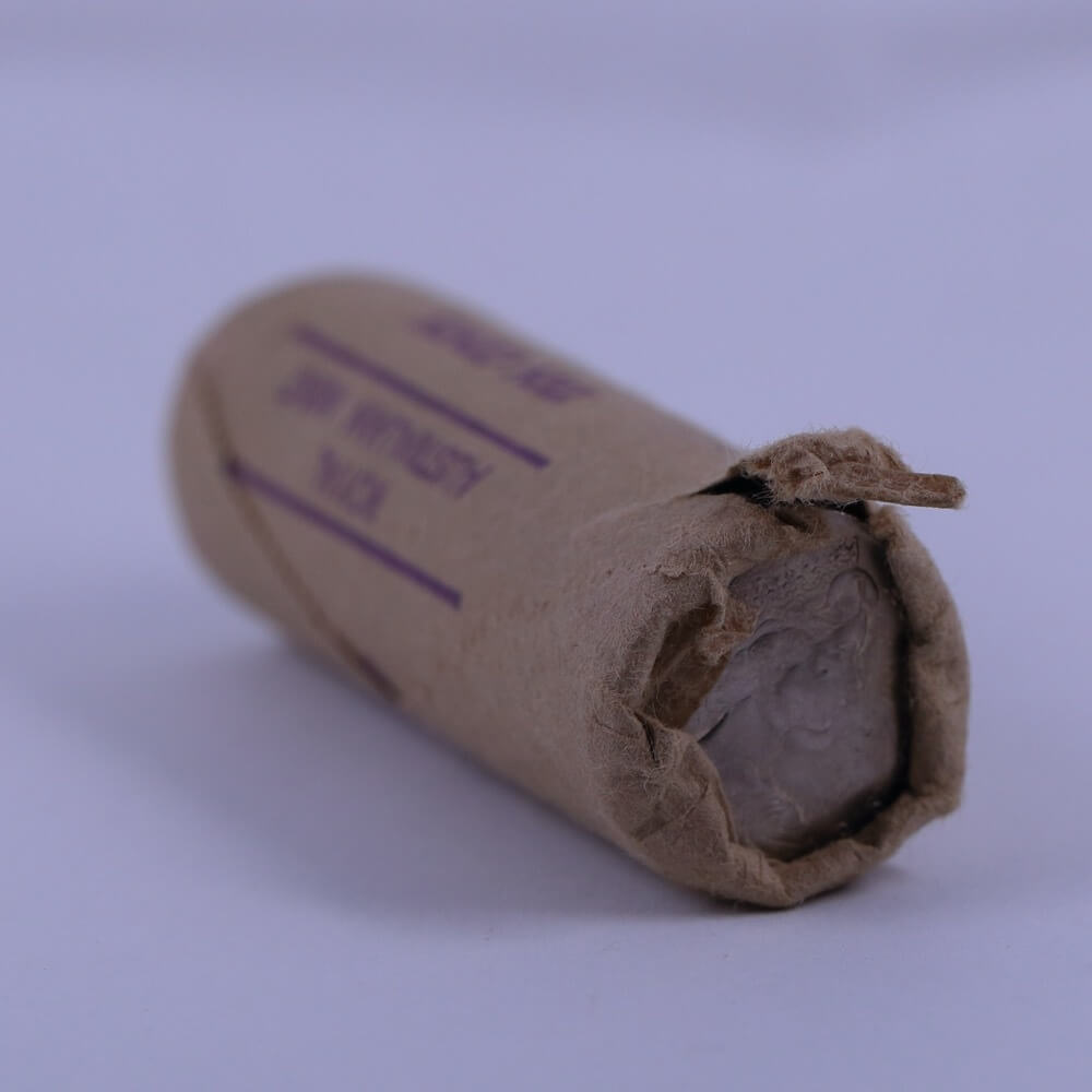 1976 Ten Cent RAM Mint Roll Heads Tails opened one end