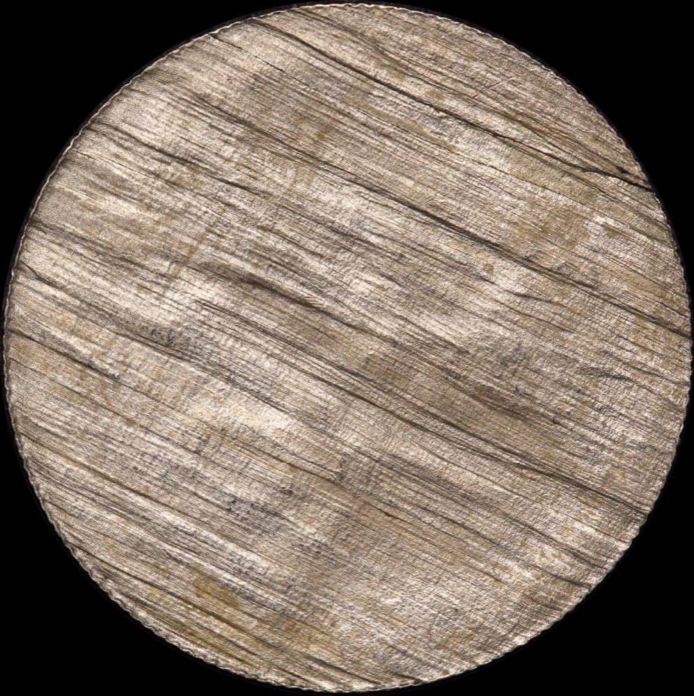 Australia 1980 5 Cents Split Planchet Error (Obverse) Toned about Unc