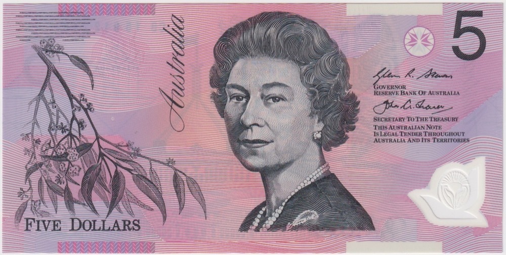 2015 $5 Note Stevens / Fraser Standard Prefix R223 Uncirculated