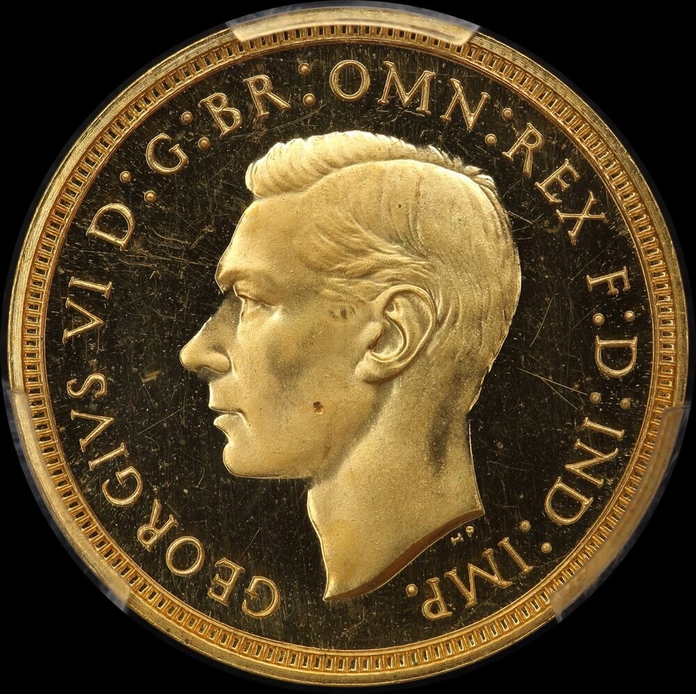 1937 Gold Proof Half Sovereign George VI S#4077 PCGS PR65CA product image
