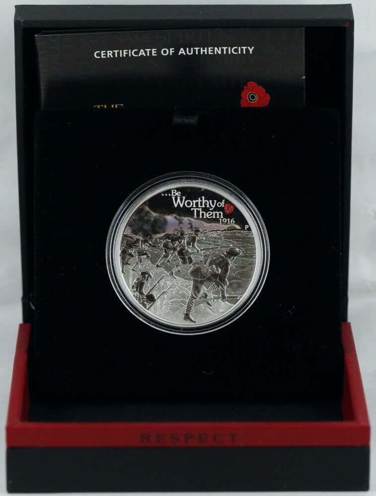 2016 Silver One Ounce Proof Coin ANZAC Spirit 100th Anniversary Proof Coin Series - Be Worthy of Them product image