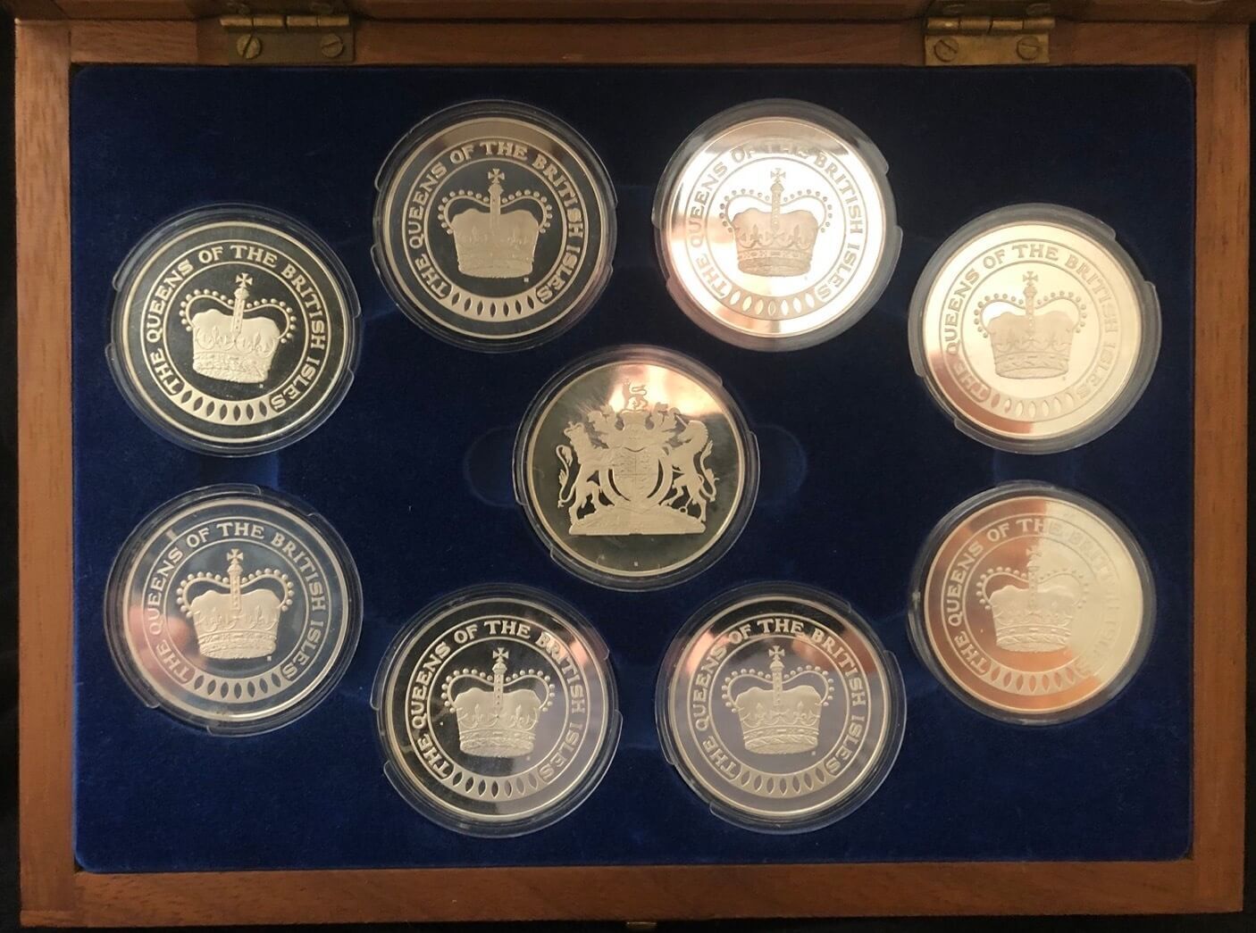 Queens of the British Isles Silver Medallion Set 11.96ozt ASW product image