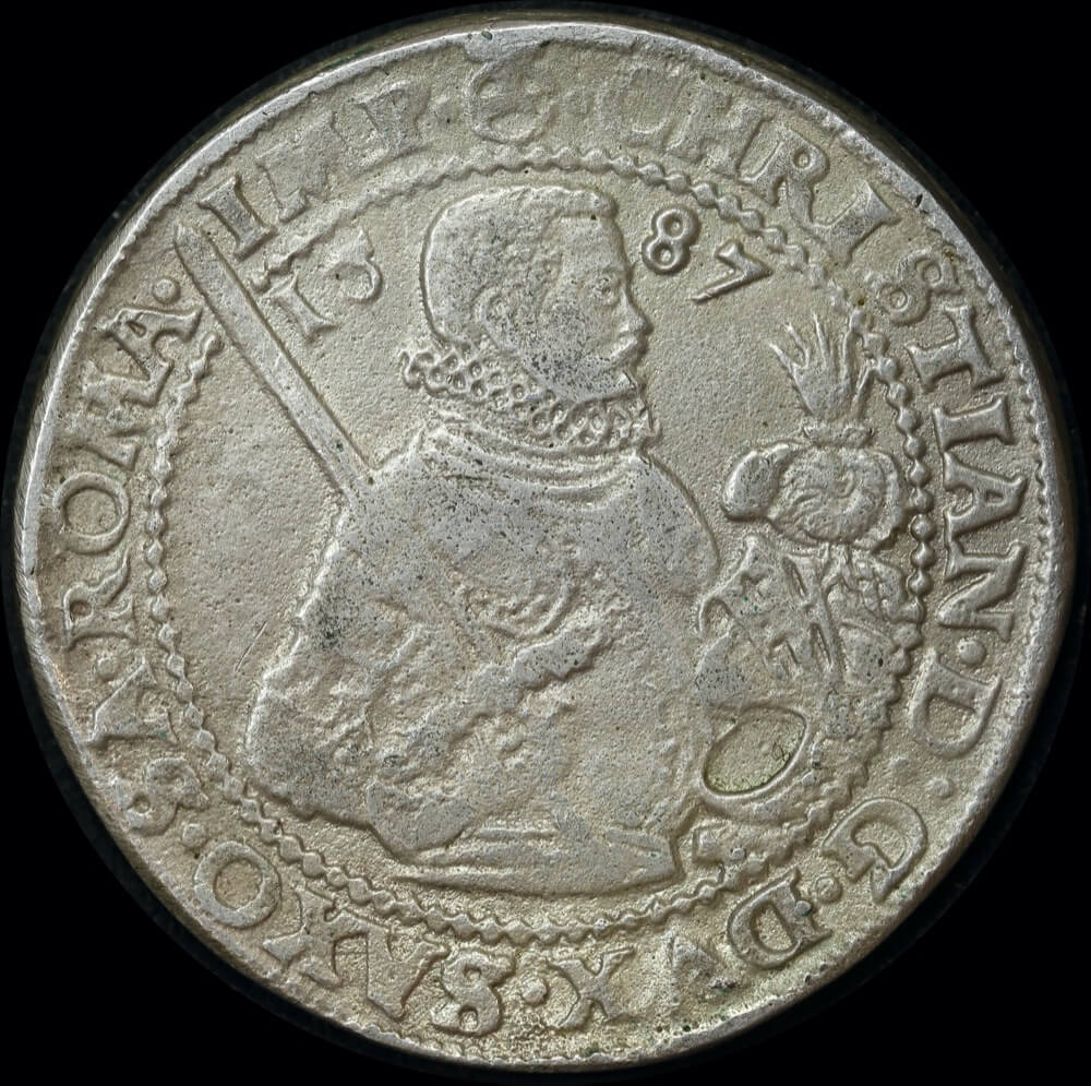 WA Museum Silver Medallion ca 1980's 1587 Saxony Thaler ex Batavia Shipwreck C# W/3 Uncirculated product image