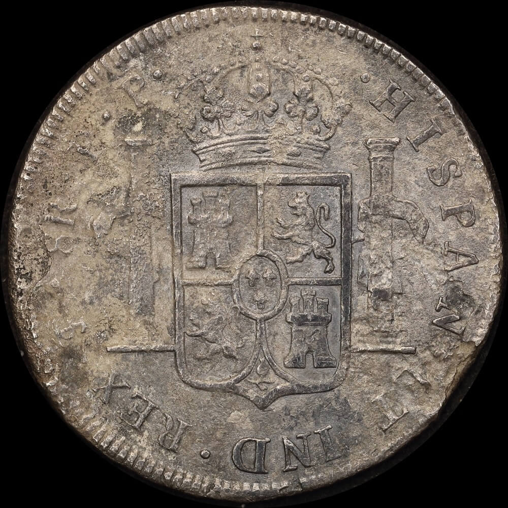 Bolivia 1800 Silver 8 Reales ex Rapid shipwreck KM# 73 Very Fine