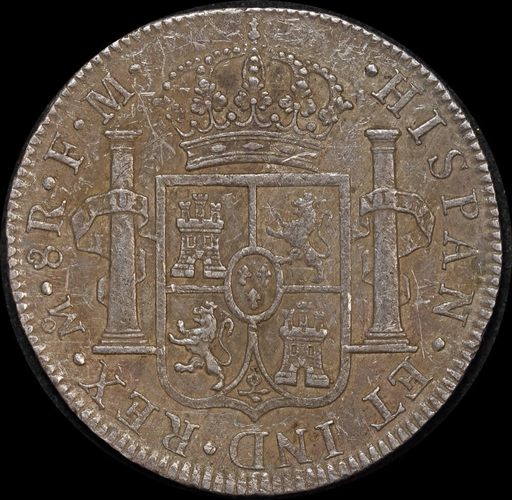 Mexico 1790 Silver 8 Reales ex Rapid shipwreck KM# 107 Very Fine