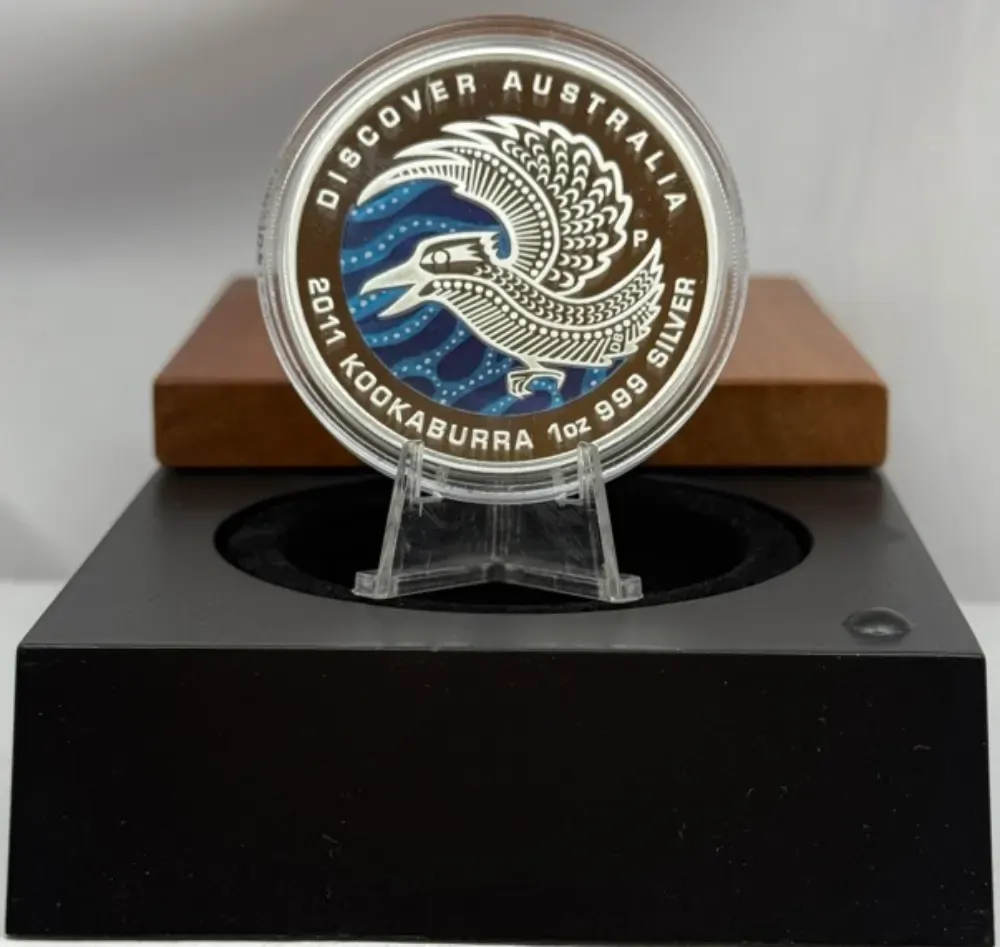 2012 Silver 1 Ounce Proof Discover Australia - Kookaburra