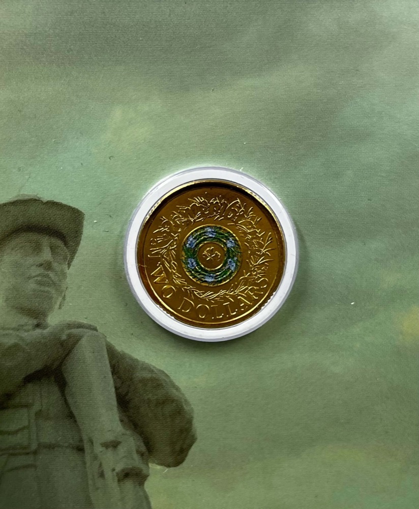 Remembrance day 2011.11.11 コイン オーストラリア 2011 Remembrance Day,RED POPPY, Five Dollar Bronze Unc Coin