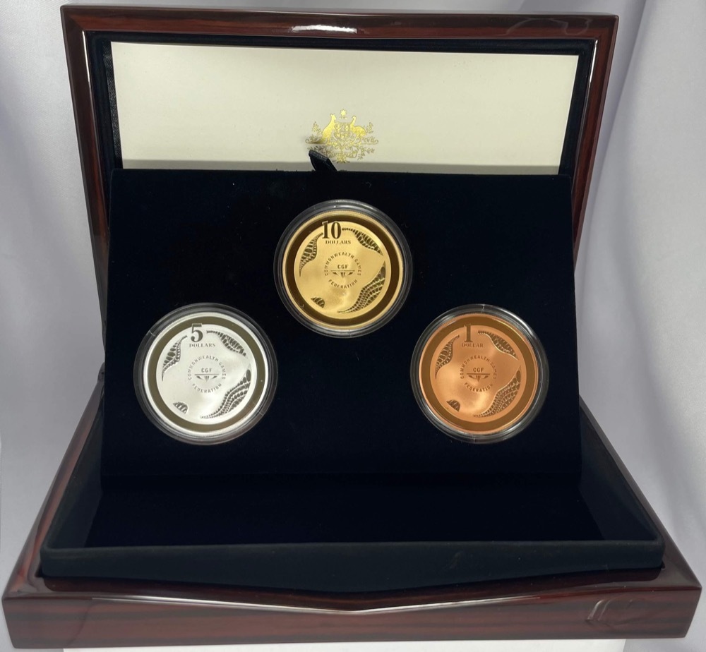 2018 3 Coin Set - Gold Coast Commonwealth Games - Share the Dream product image