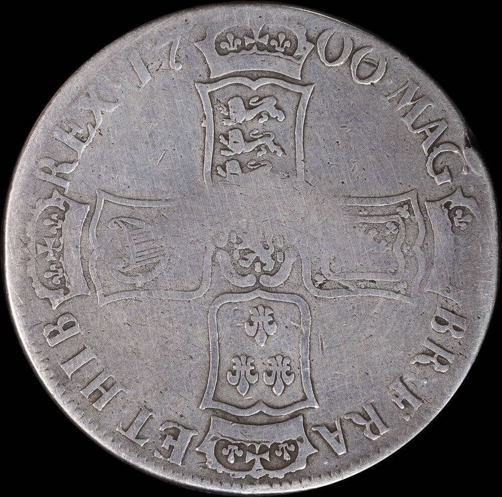 1700 Silver Crown William III S#3774 Very Good product image