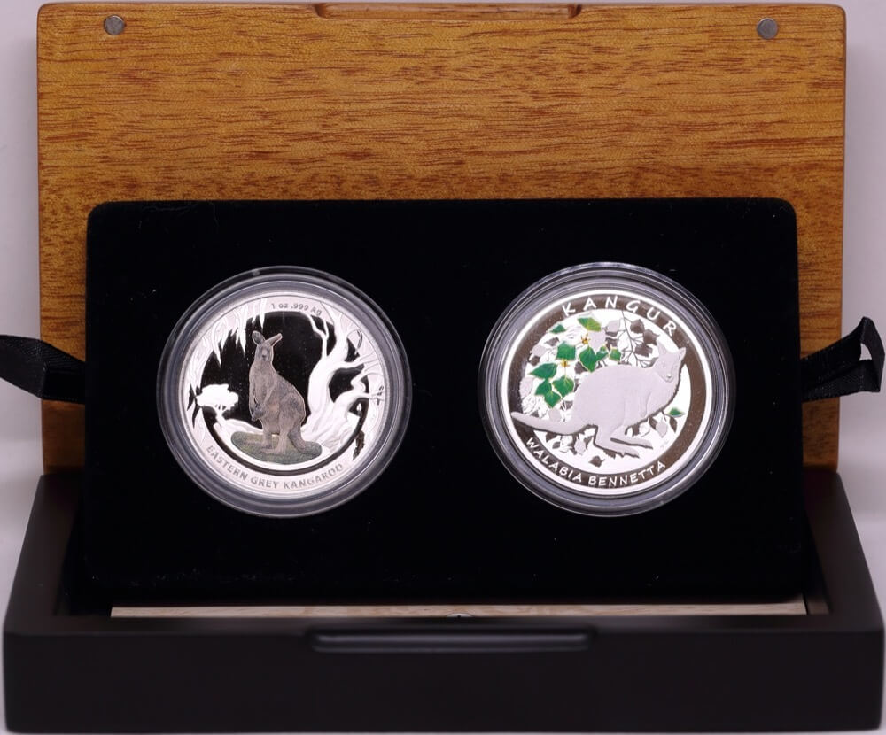 2013 Silver 1oz Two Coin Set Proof Kangaroos of the World product image